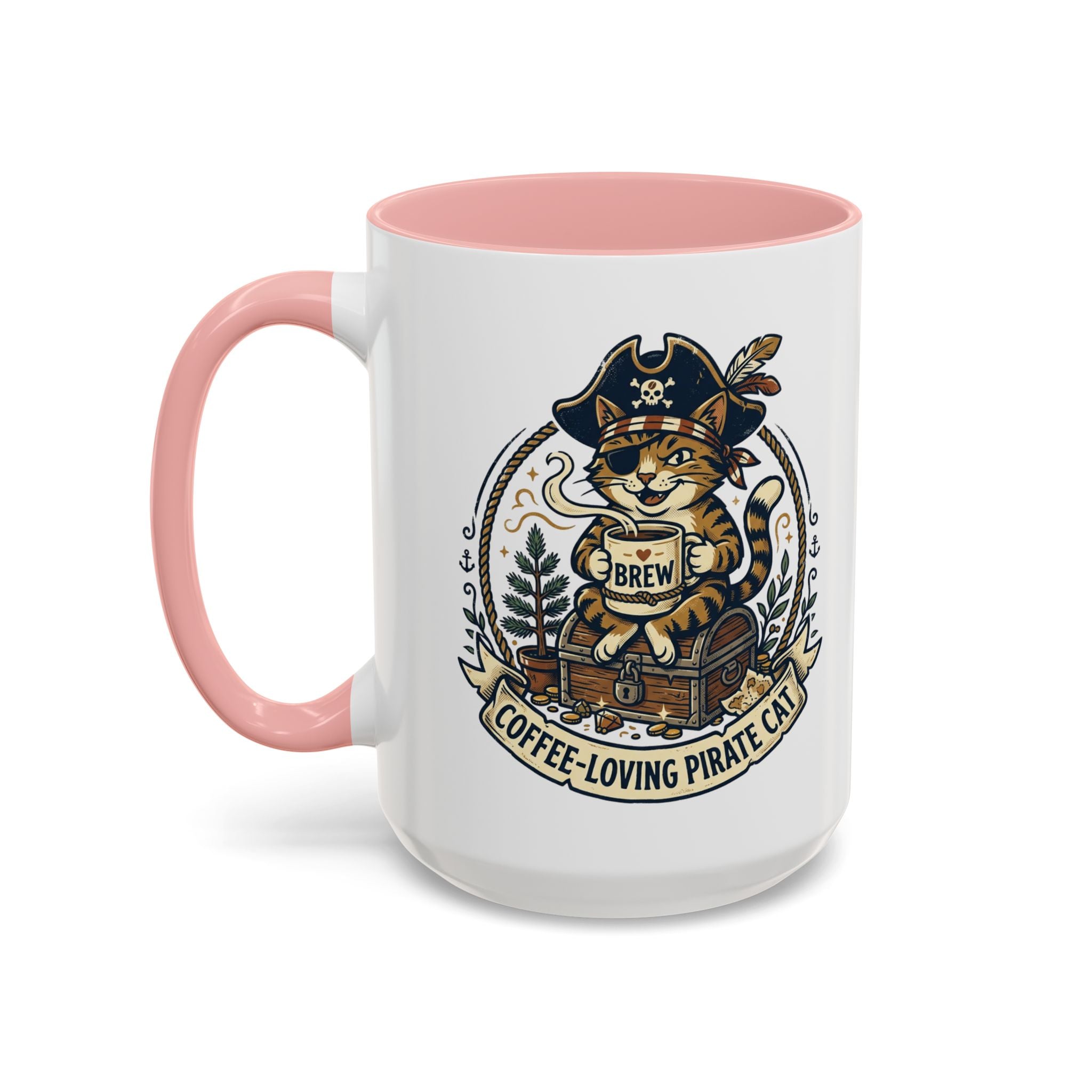 Vintage Sailor Anchor Coffee Mug — Nautical Tattoo Accent Mug (11/15oz)