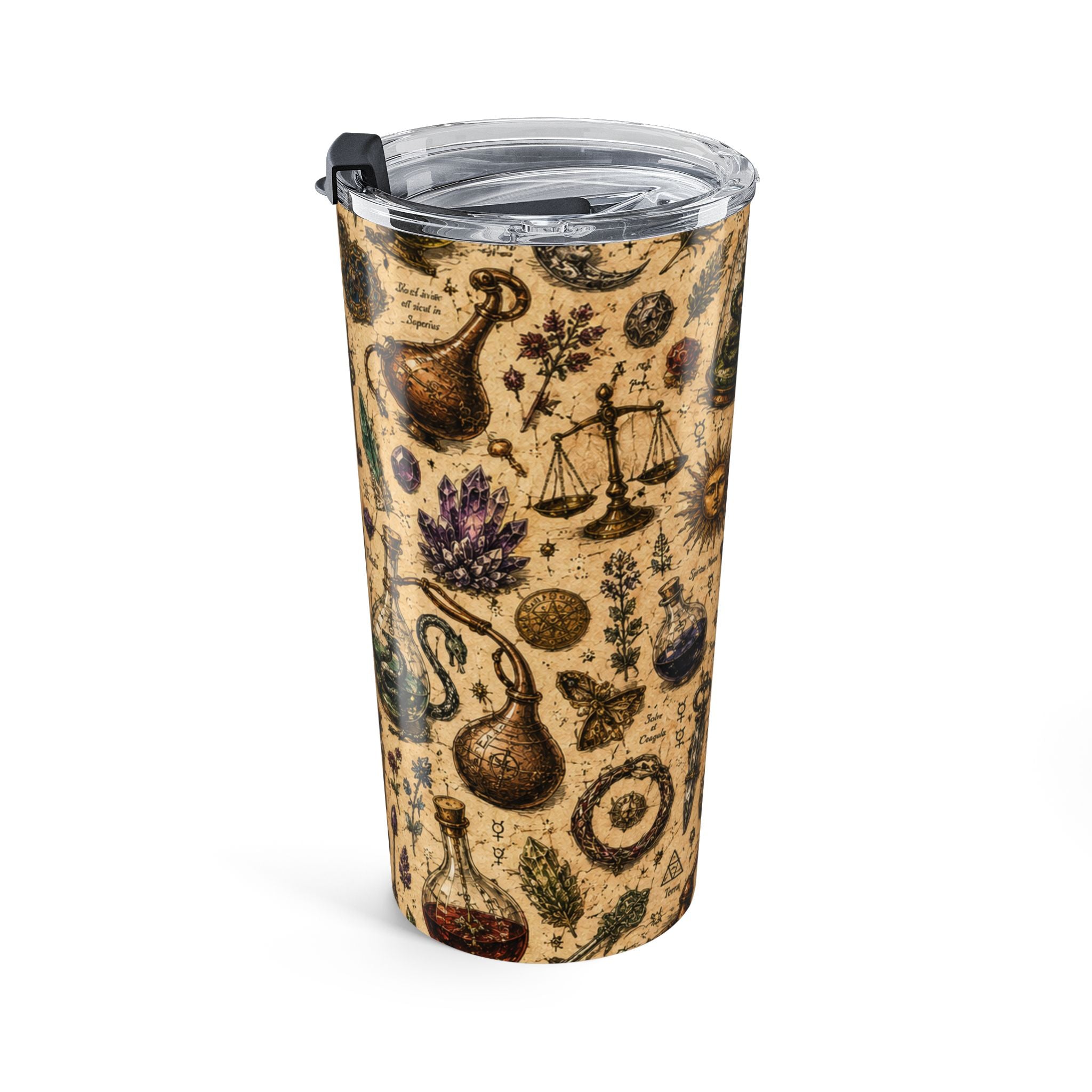 20oz The Alchemist's Cabinet Tumbler — Vintage Magic Travel Cup