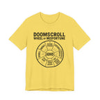 "DOOMSCROLL: Wheel of Misfortune" ADHD tee: