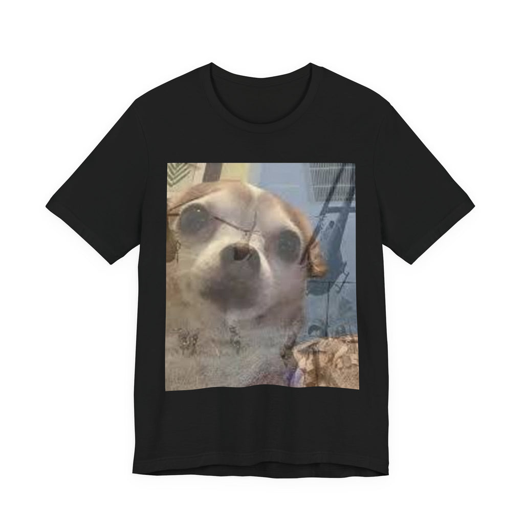Funny chihuahua trauma  Dog T‑Shirt — Cute Chihuahua Photo Tee
