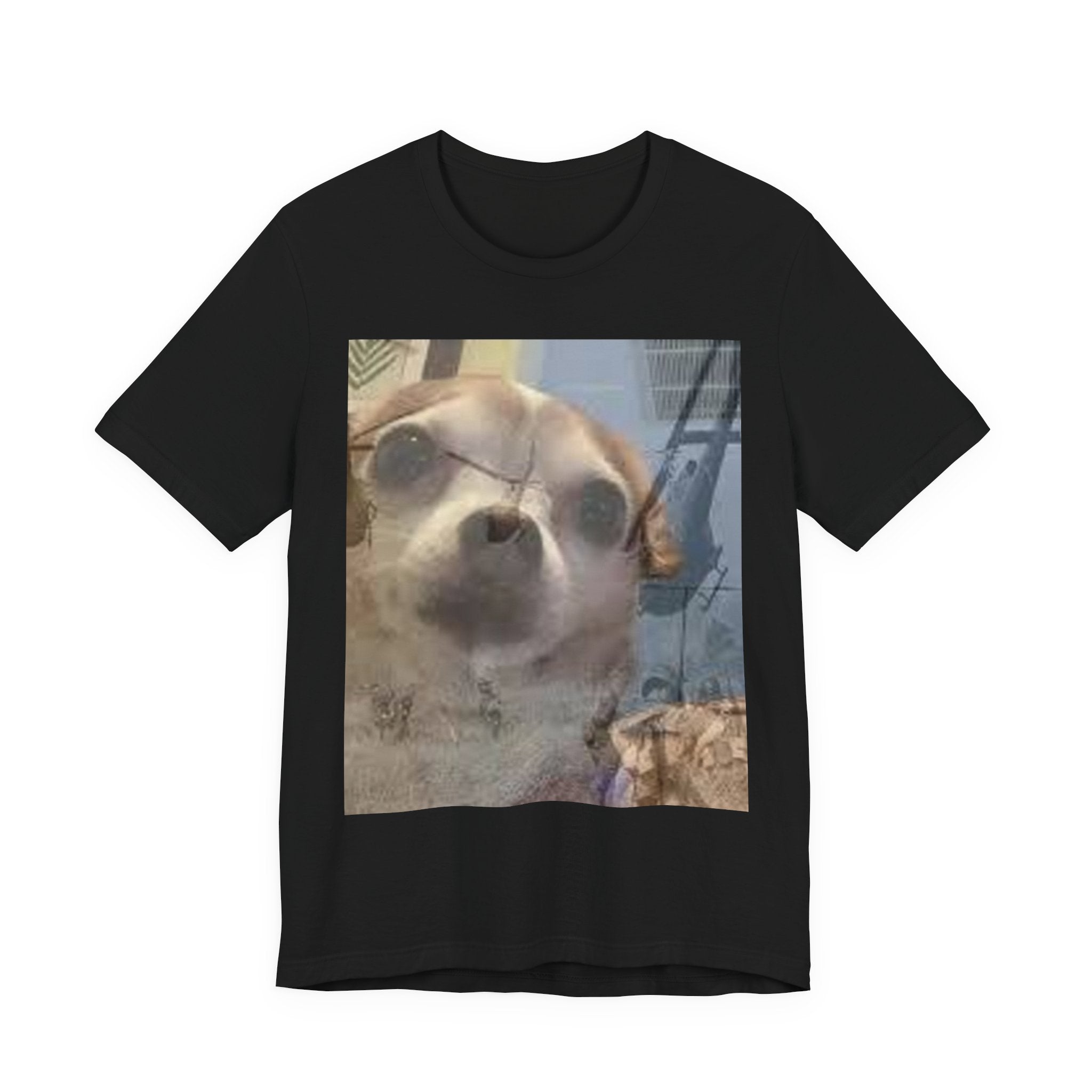 Funny chihuahua trauma  Dog T‑Shirt — Cute Chihuahua Photo Tee