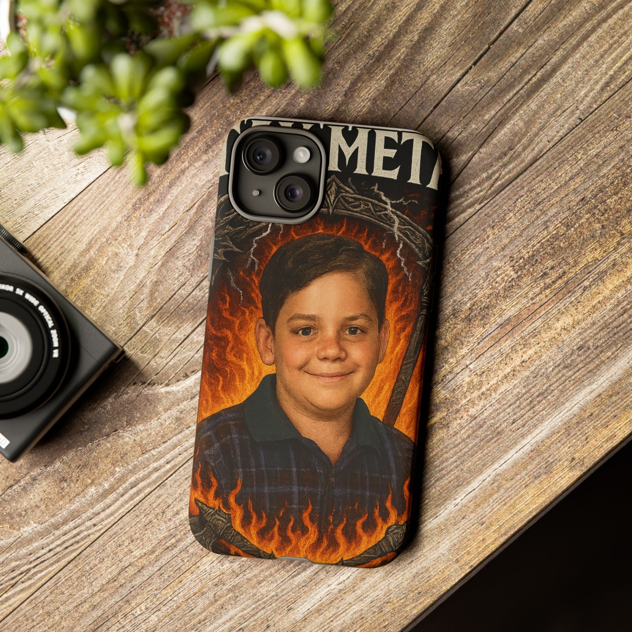 Metalhead Phone Case, Tough Cases for Music Lovers, Personalize with Unique Art, Gift for Metal Fans, Rock Lover's Accessory