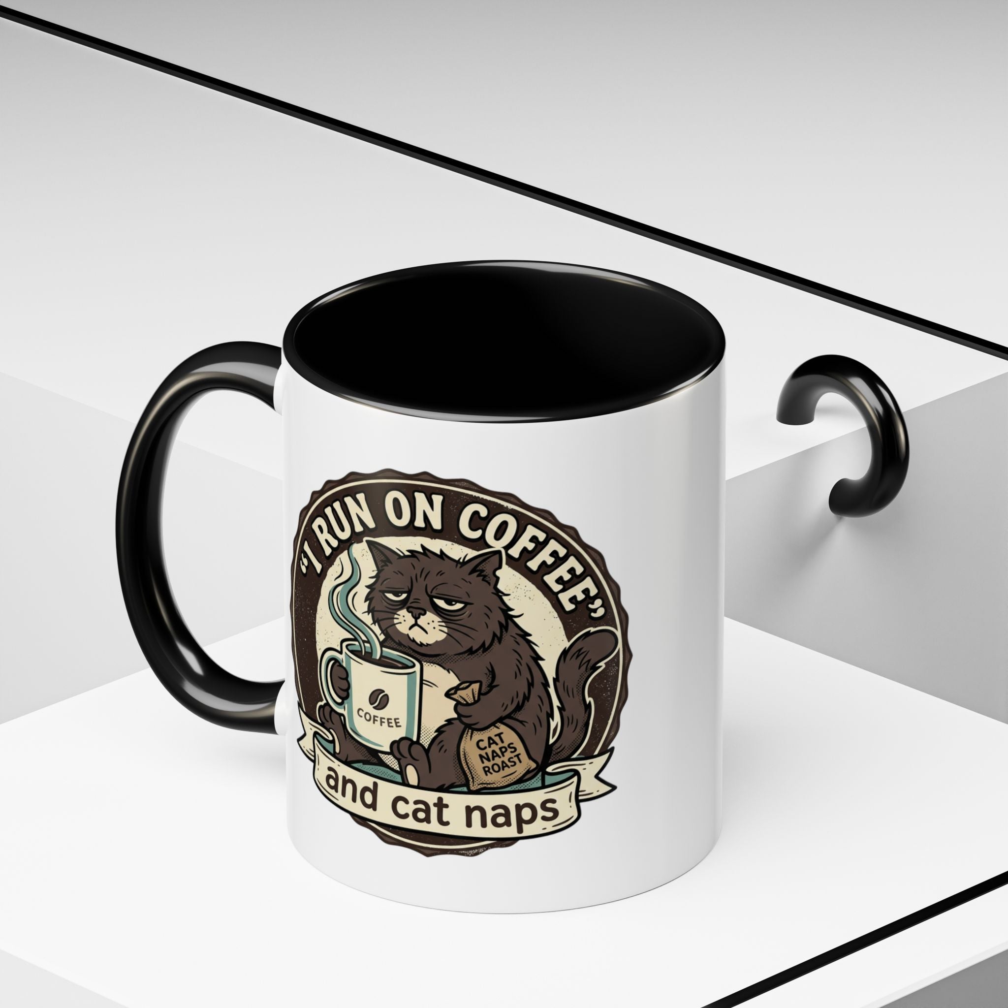 Coffee Lovers Mug — Rustic 'Coffee & Hops' Accent Ceramic Mug (11/15oz)