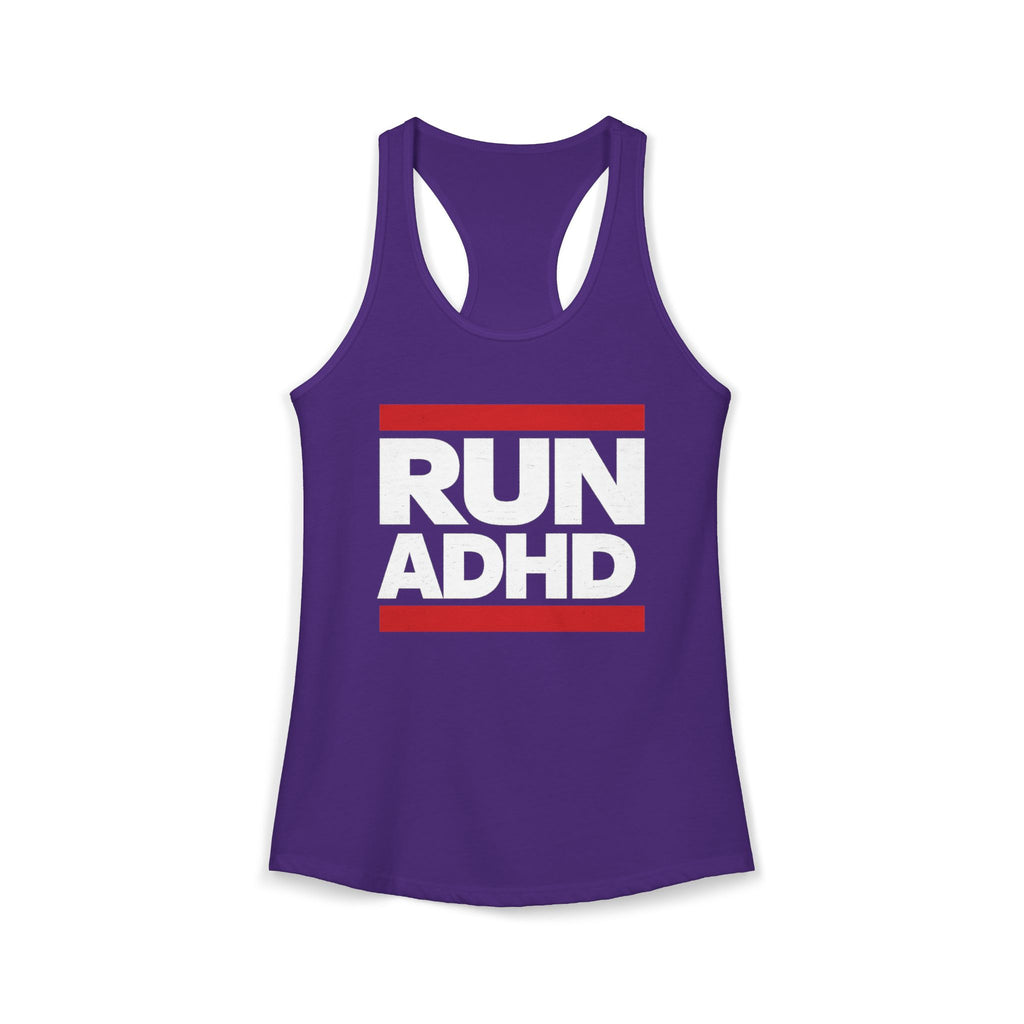 RUN ADHD Graphic Tank top — Funny ADHD Awareness Shirt