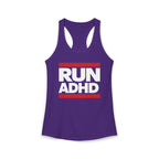 RUN ADHD Graphic Tank top — Funny ADHD Awareness Shirt