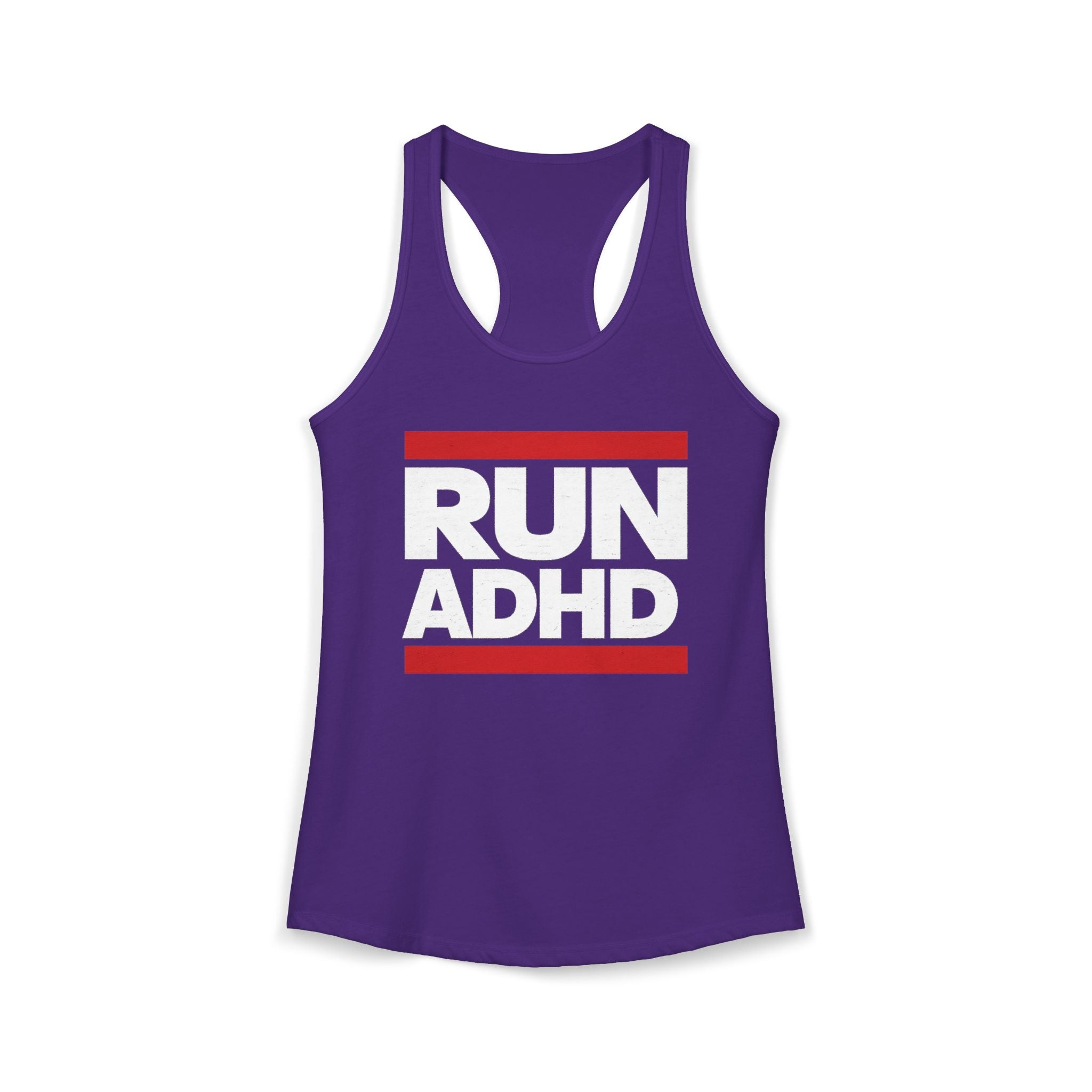 RUN ADHD Graphic Tank top — Funny ADHD Awareness Shirt