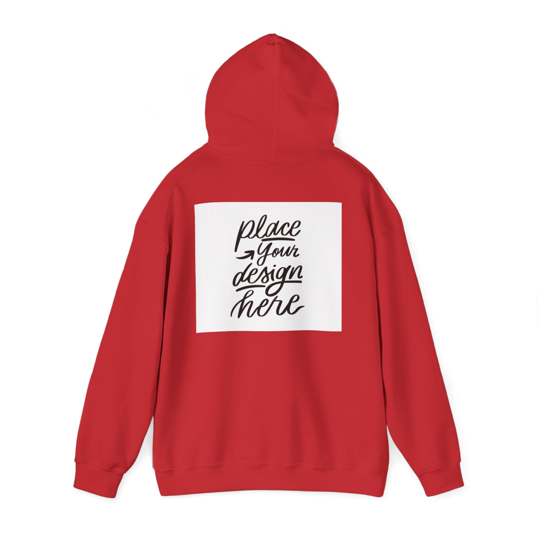 Classic Hoodie with Centered Design – 'Place Your Design Here'