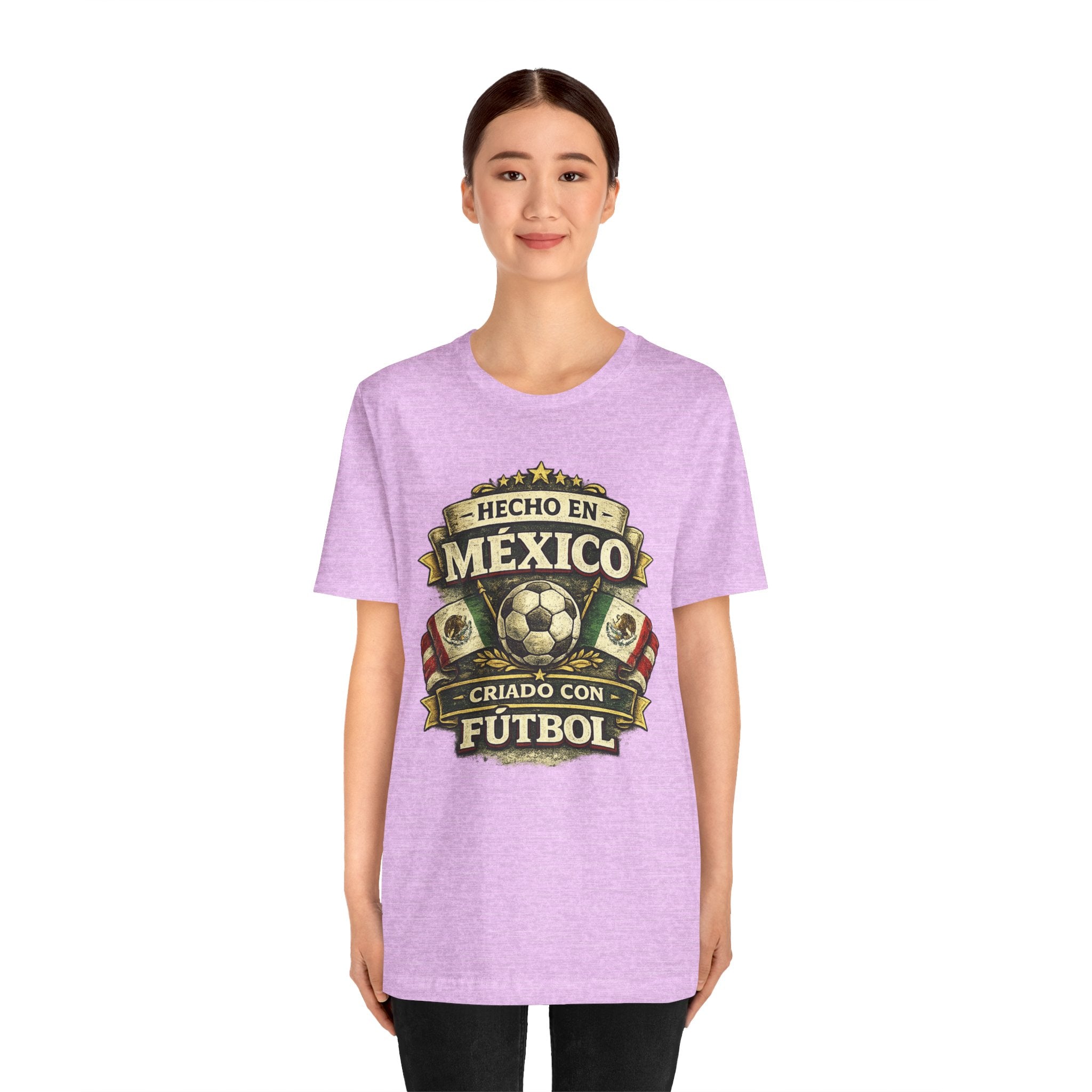 Mexico Soccer T‑Shirt — "Hecho en México, Criado con Fútbol" Vintage Football Tee