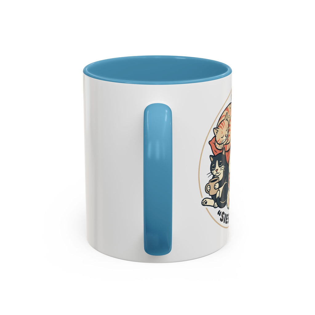 Cat Jester Accent Coffee Mug – Whimsical Vintage Cat Illustration (11/15oz)