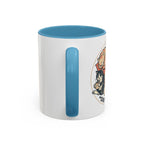 Cat Jester Accent Coffee Mug – Whimsical Vintage Cat Illustration (11/15oz)