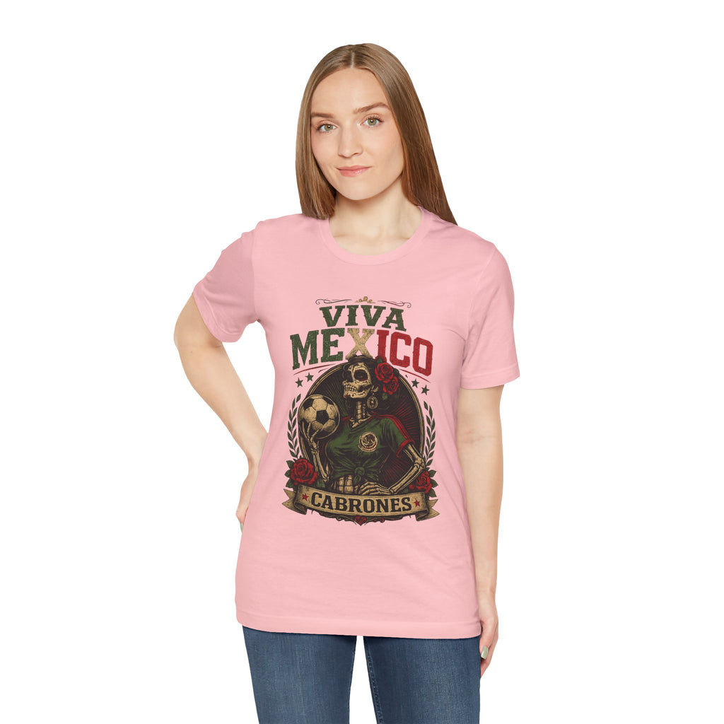Mexico Catrina Skull T‑Shirt — Day of the Dead Mexican Soccer Tee