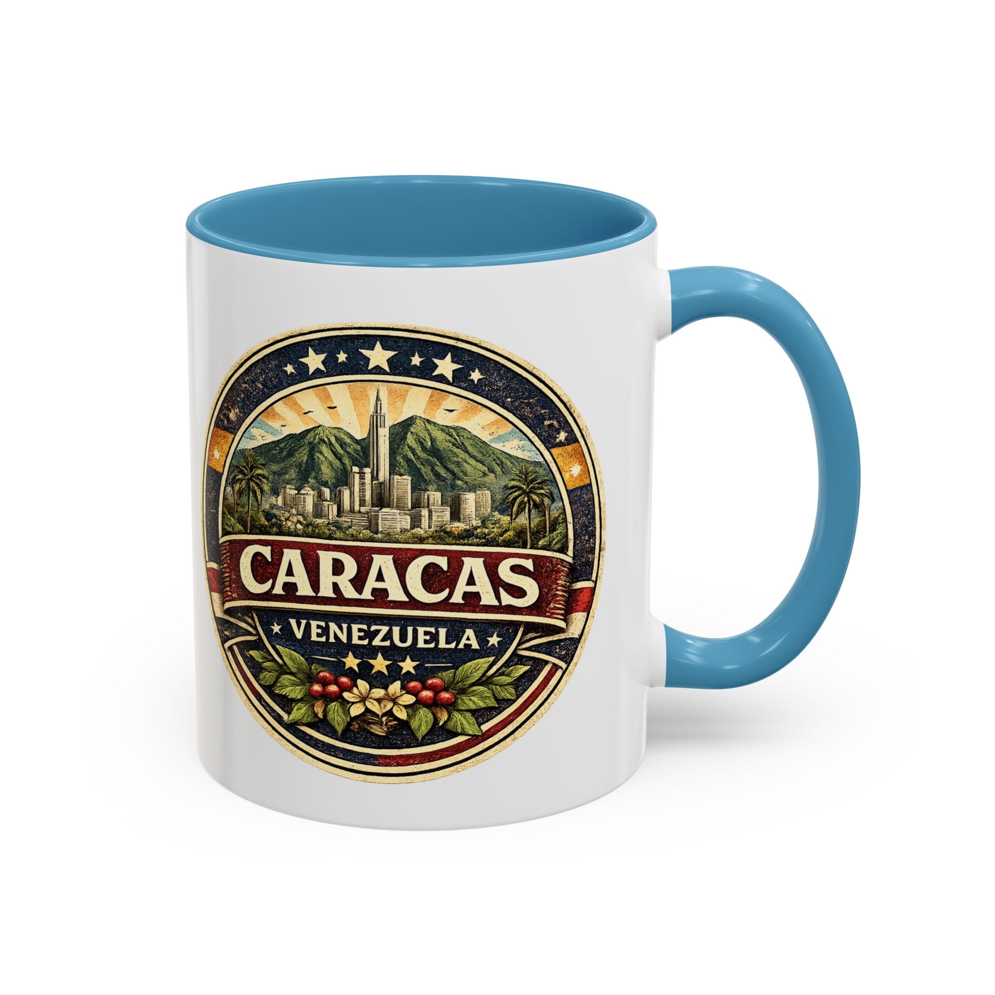 Caracas Venezuela Vintage Travel Accent Coffee Mug