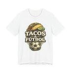 T-Shirt — Tacos & Fútbol Graphic Tee — Soccer Fan Mexican Food Mashup