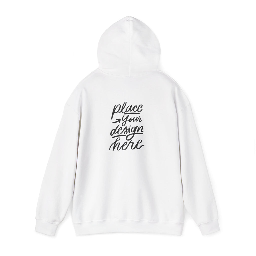 Classic Hoodie with Centered Design – 'Place Your Design Here'