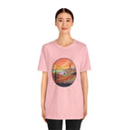 Sunset Tuscan Landscape T-Shirt — Vintage Italian Countryside Graphic Tee