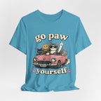 Go Paw Yourself Cat Tee – Cute Retro Cats in Convertible T‑Shirt