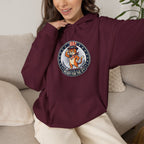 Patriotic Cat Hoodie — "Ready for the Stars" Graphic Pullover