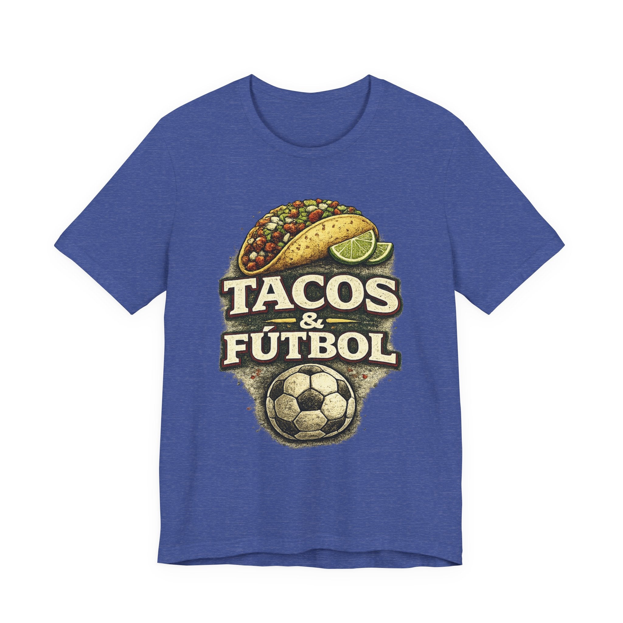 T-Shirt — Tacos & Fútbol Graphic Tee — Soccer Fan Mexican Food Mashup