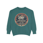 250th 4th of July Anniversary Sweatshirt — Patriotic Independence Day Crewneck