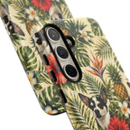 Tropical chihuahua Phone Case — Floral Pineapple Protective Tough Case