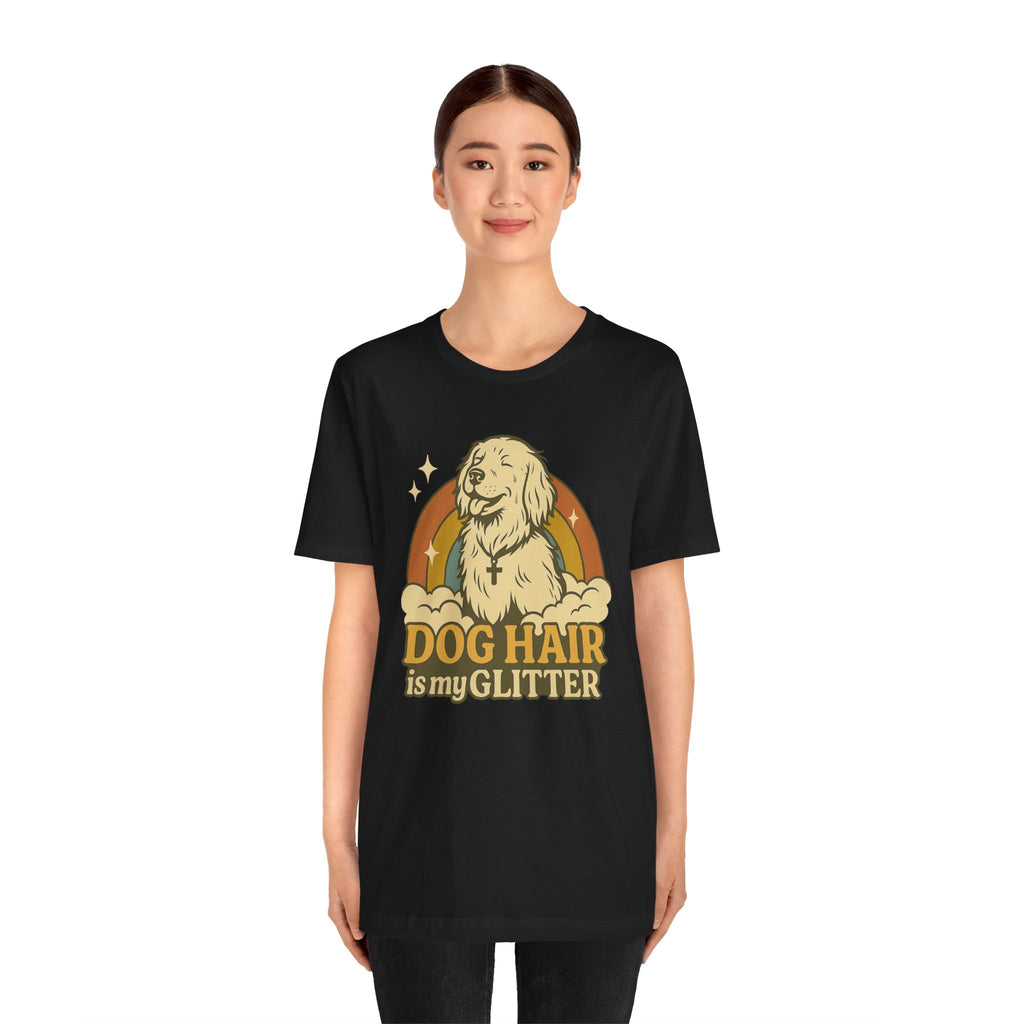 "Dog Hair Is My Glitter" – Retro Golden Vibes Edition