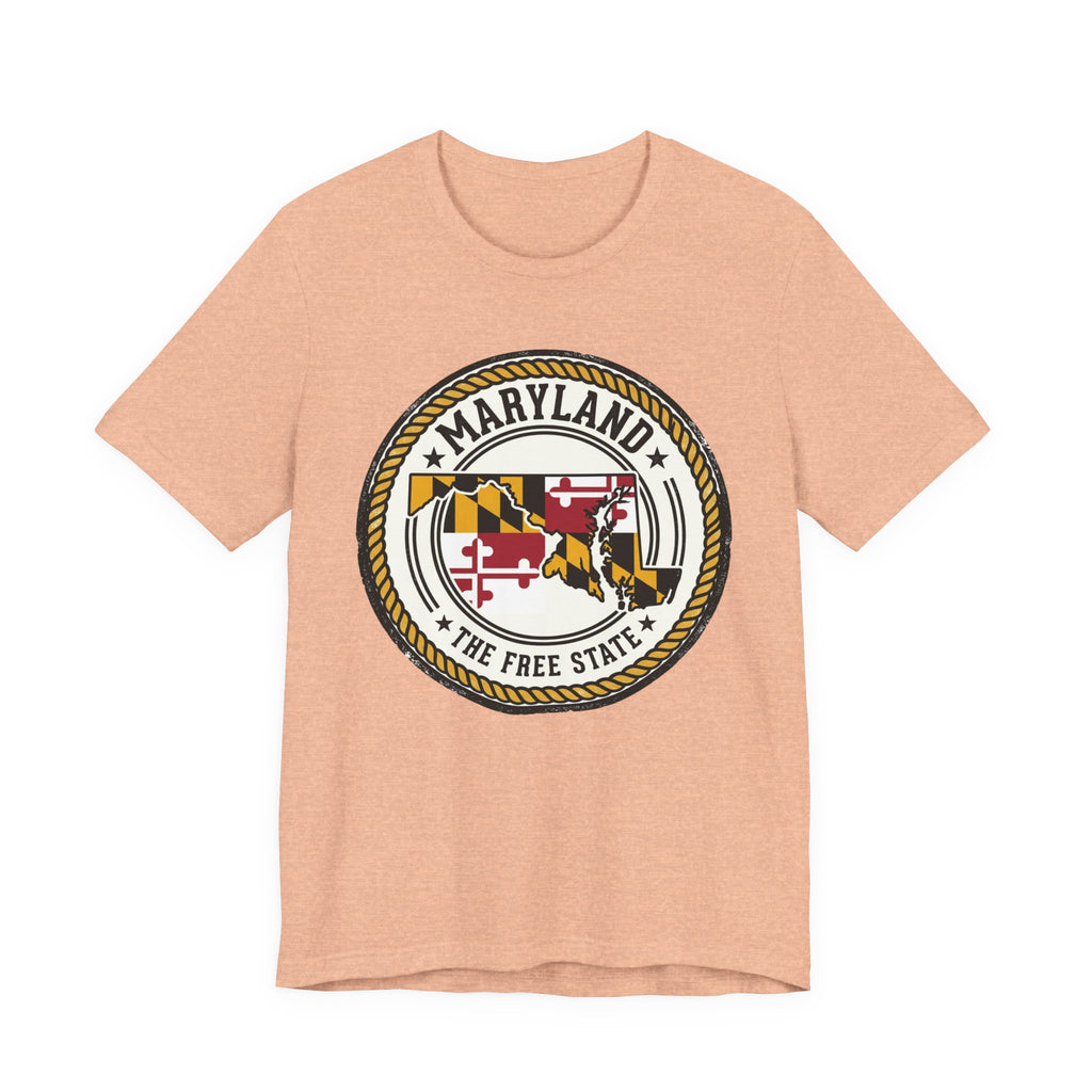 Maryland State Seal T-Shirt – The Free State Flag Emblem Tee