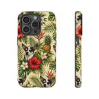 Tropical chihuahua Phone Case — Floral Pineapple Protective Tough Case