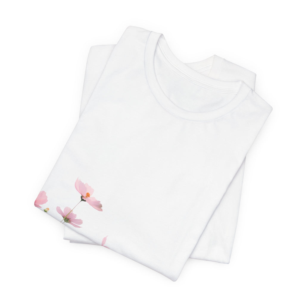 Floral Meadow Tee – Pink Wildflower Field Graphic T-Shirt