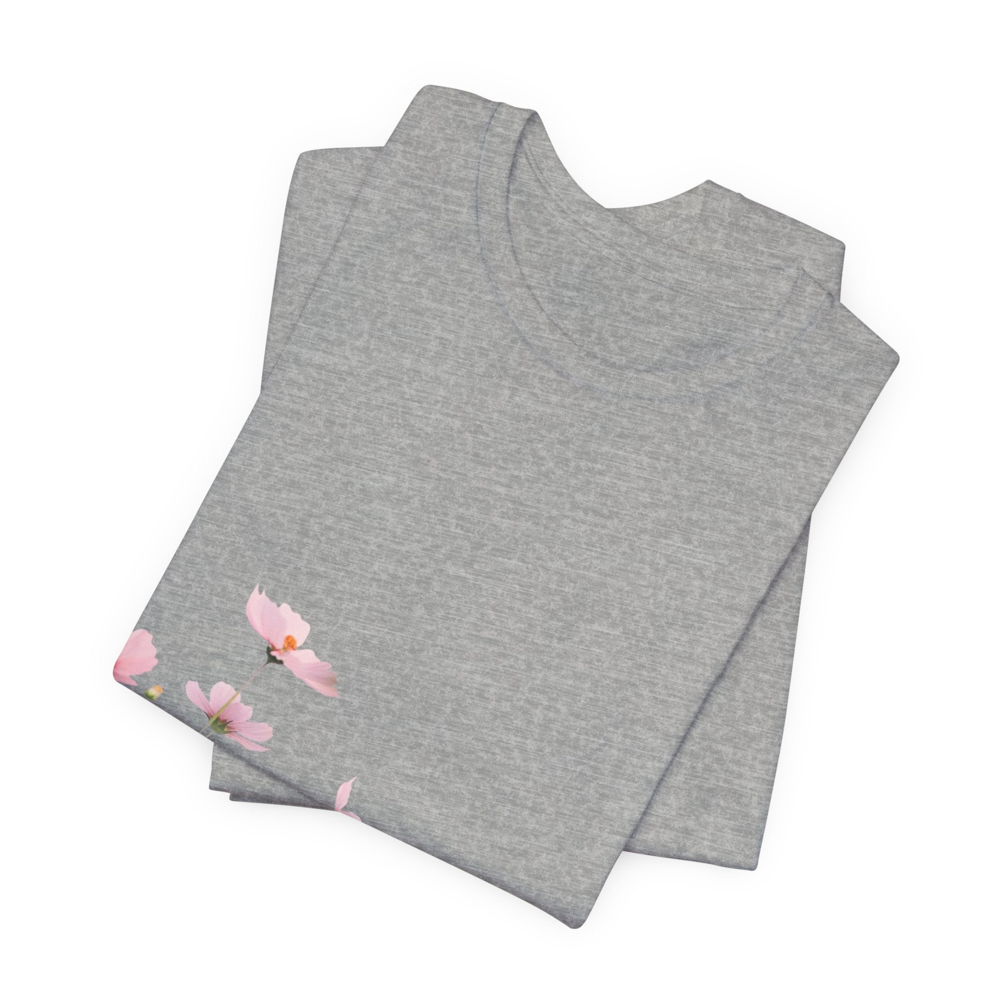 Floral Meadow Tee – Pink Wildflower Field Graphic T-Shirt