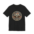 USA Eagle Vintage Patriotic T-Shirt — American Flag Graphic Tee