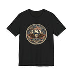 USA Eagle Vintage Patriotic T-Shirt — American Flag Graphic Tee