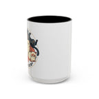 Cat Jester Accent Coffee Mug – Whimsical Vintage Cat Illustration (11/15oz)