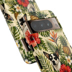 Tropical chihuahua Phone Case — Floral Pineapple Protective Tough Case