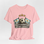 Argentina Soccer T-Shirt — "Nací en Argentina, ¿Qué más querés?" Vintage Football Tee