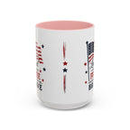 Patriotic Coffee Mug — "Land of the Free Because of the Brave" Accent Mug