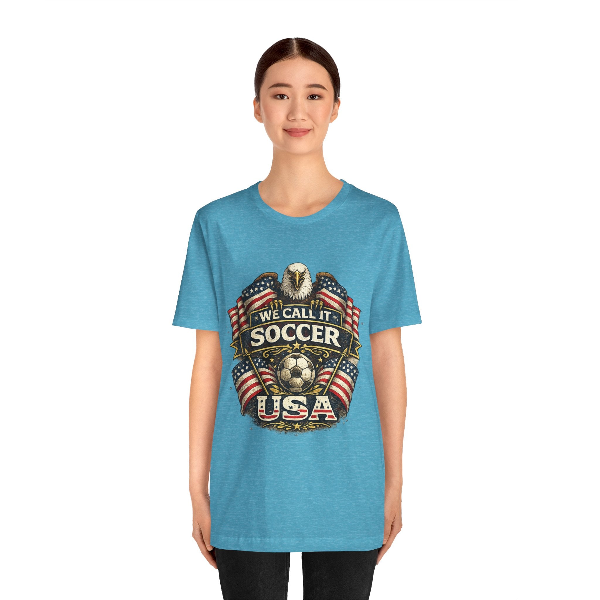 We Call It Soccer USA T-Shirt – Patriotic Eagle Soccer Tee