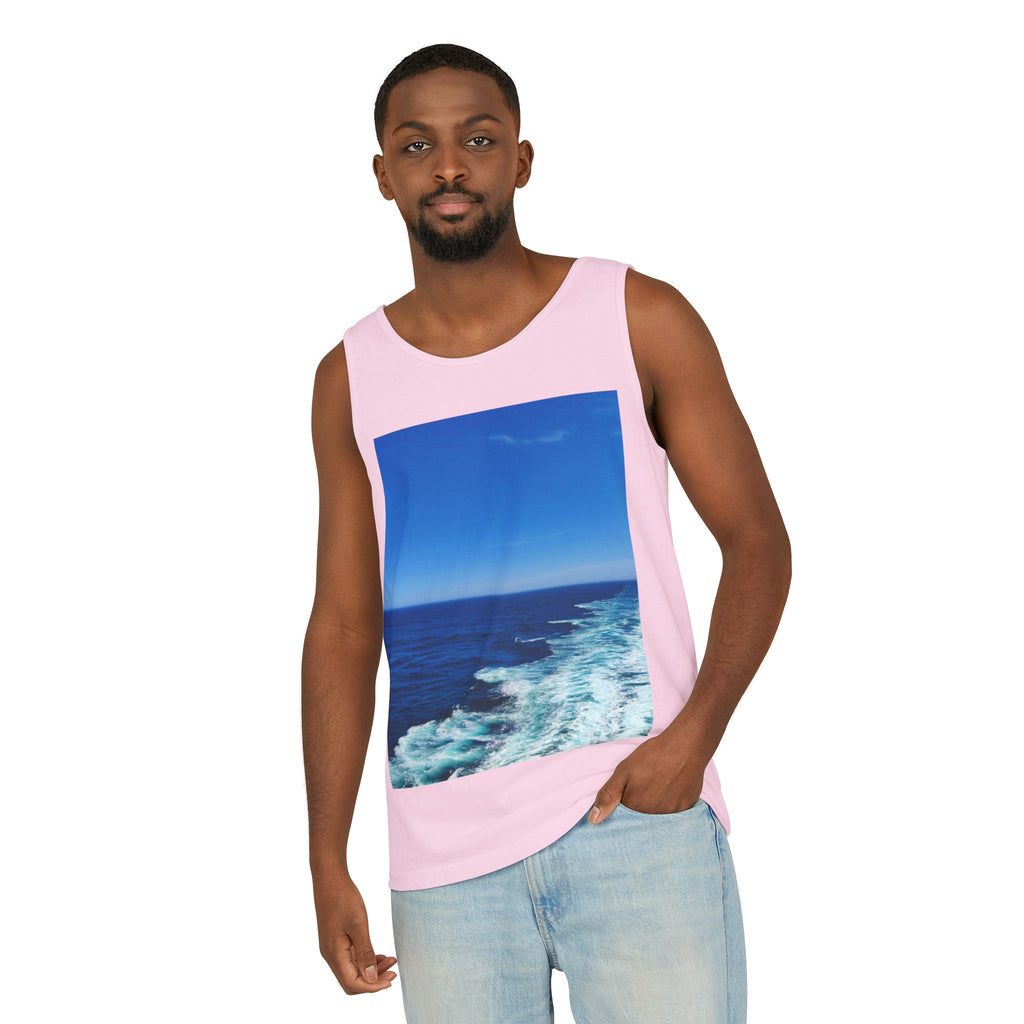 Ocean View Photo Tank Top — Coastal Beach Vibes Summer Tee