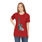 Statue of Liberty Graphic Tee — Black & White NYC Landmark T-Shirt