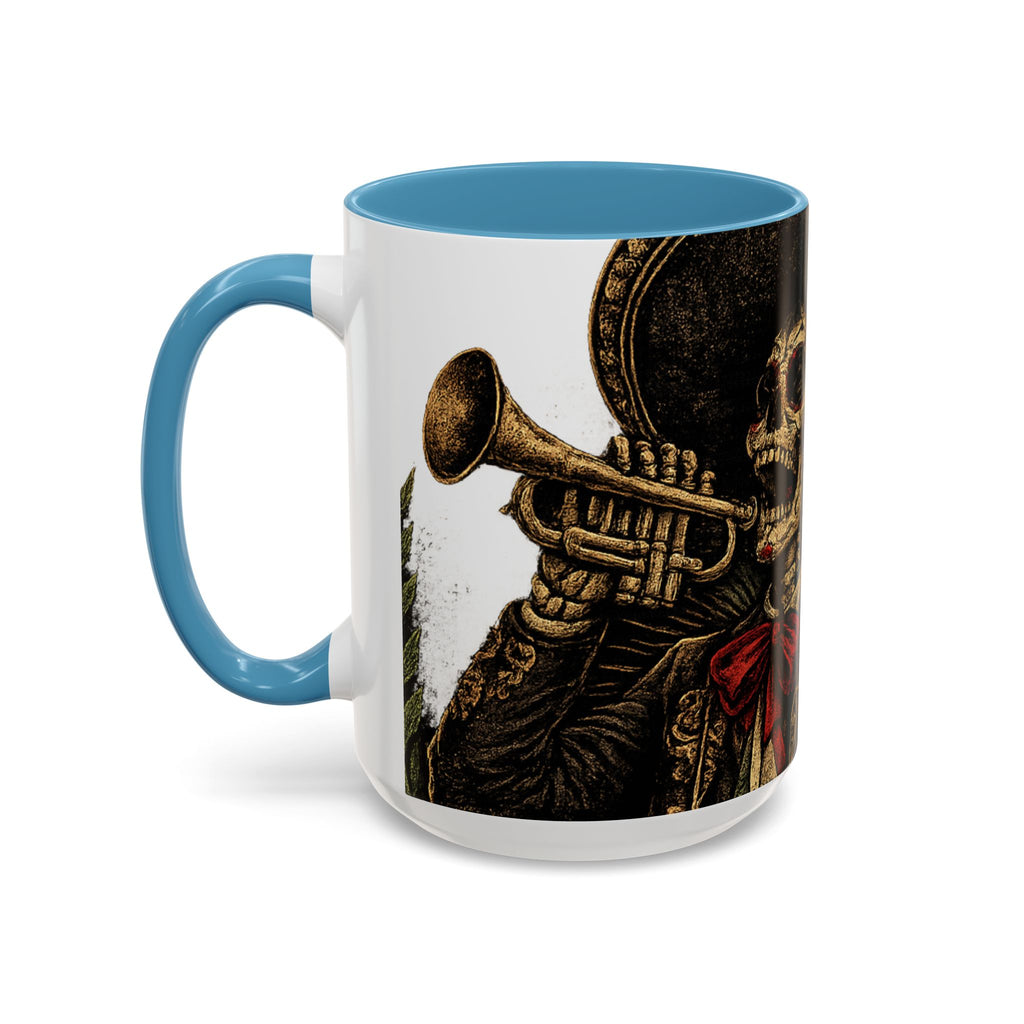 Day of the Dead Soccer Skull Accent Mug — 11/15oz