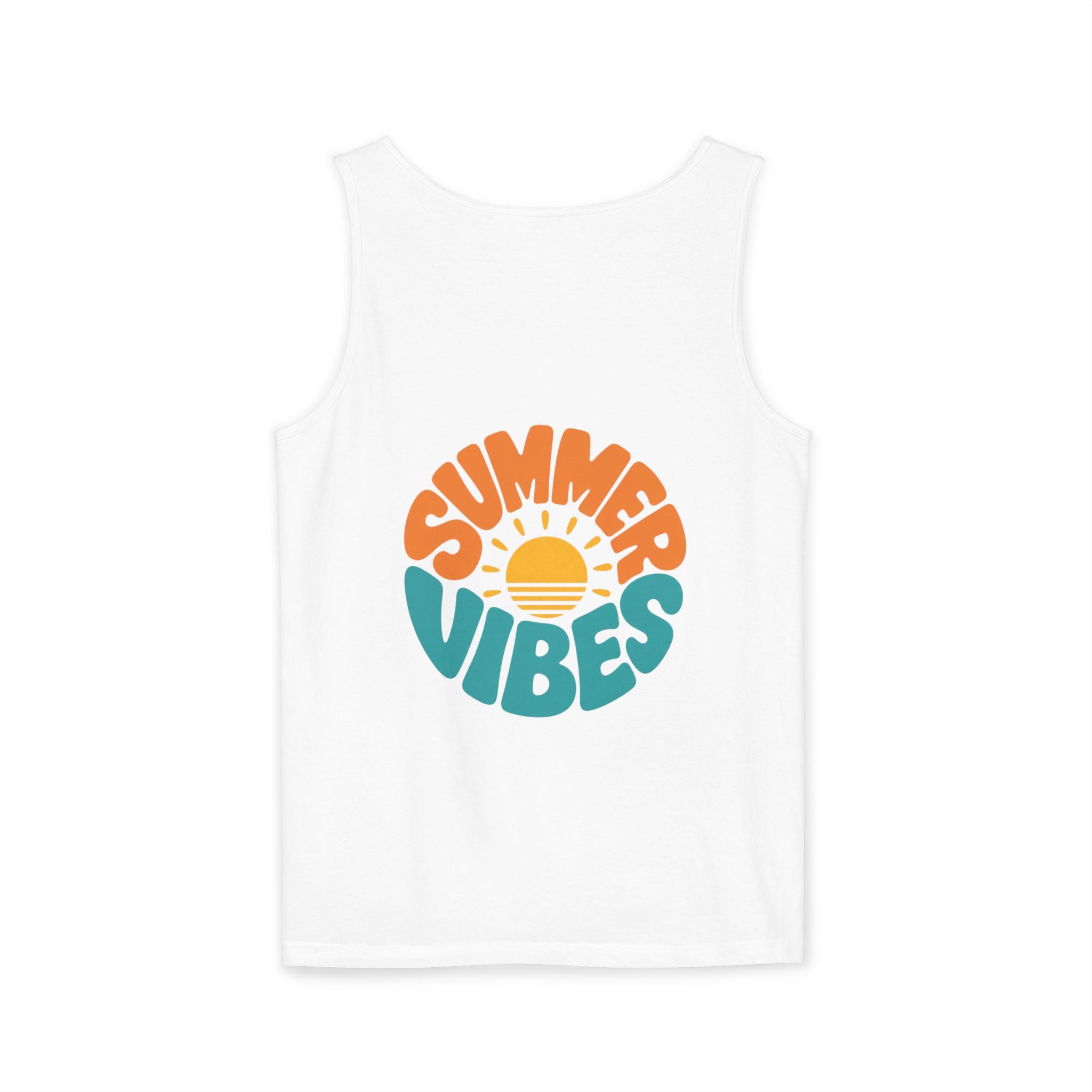 Summer Vibes Unisex Tank Top - Retro Sun Graphic