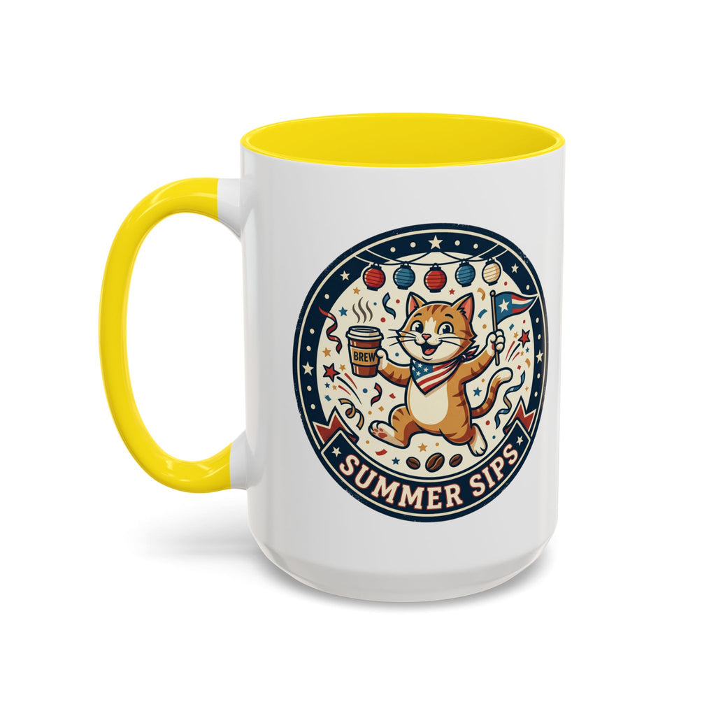 Space Camper Patch Coffee Mug — Retro Astronaut Camper 11/15oz Accent Mug