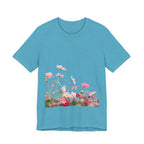 Floral Meadow Tee – Pink Wildflower Field Graphic T-Shirt