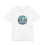 Miami Beach Vintage Logo Tee — Miami Skyline Sunset T‑Shirt
