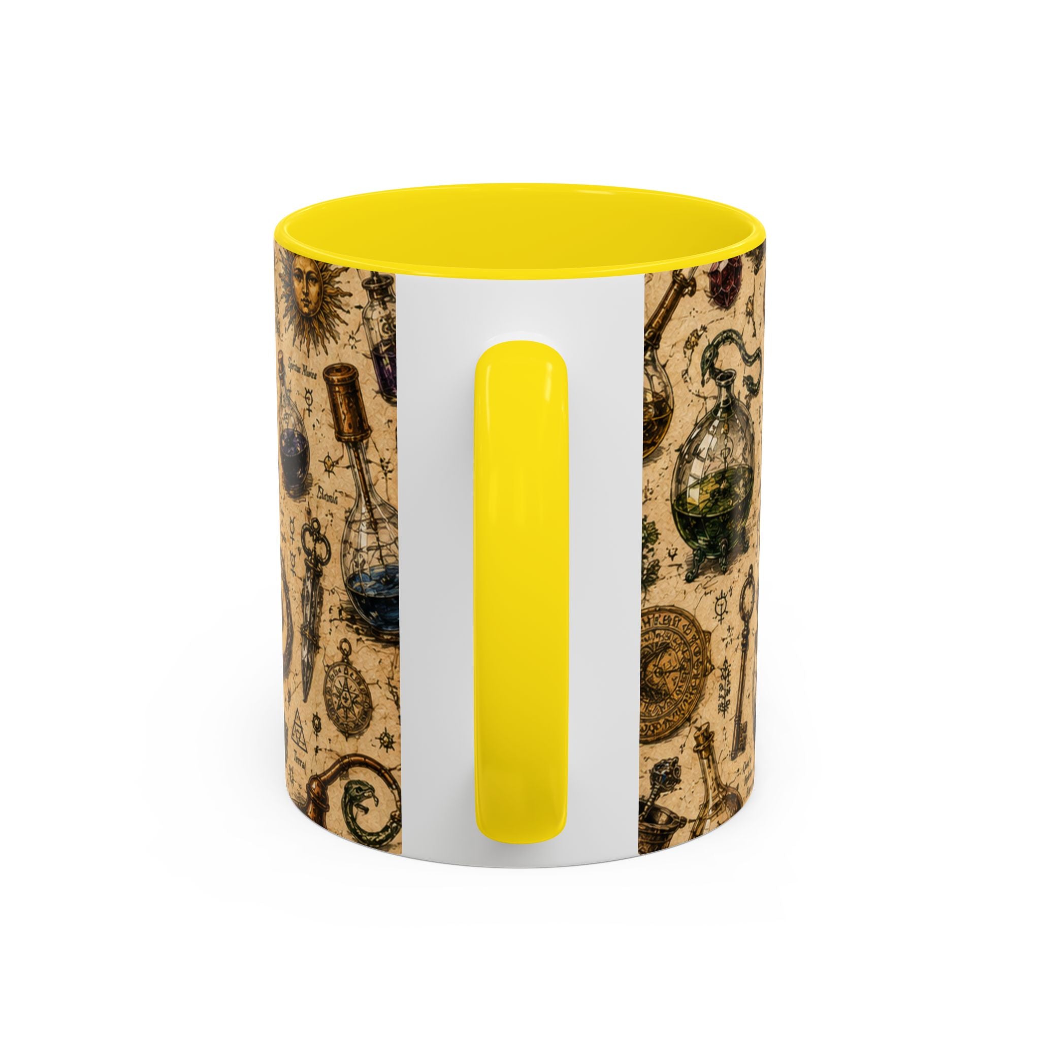 The Alchemist's Cabinet Coffee Mug — Vintage Apothecary Accent Mug (11/15 oz)