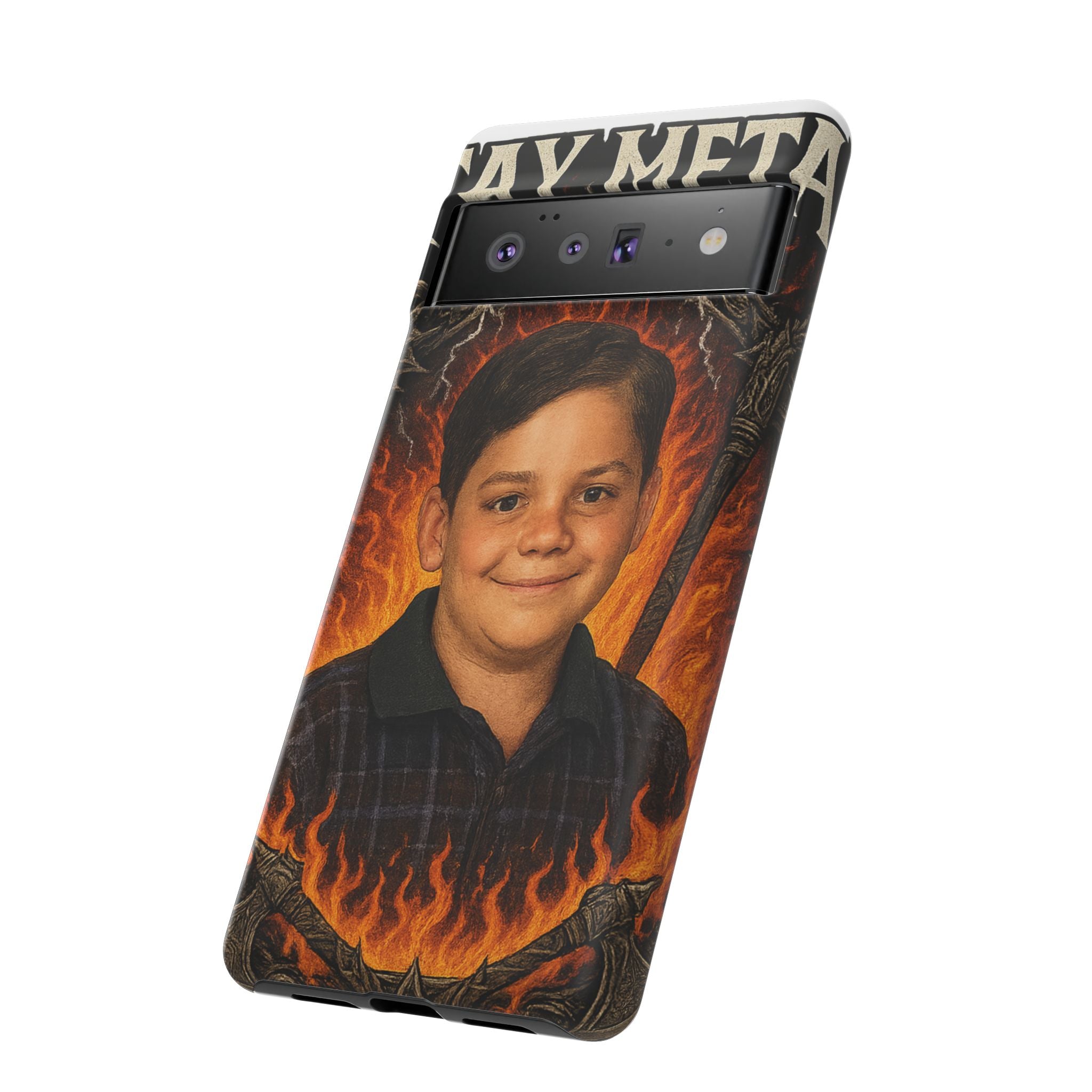 Metalhead Phone Case, Tough Cases for Music Lovers, Personalize with Unique Art, Gift for Metal Fans, Rock Lover's Accessory
