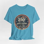 4th of July 250th Anniversary T-Shirt – Vintage American Flag Emblem (1776–2026)