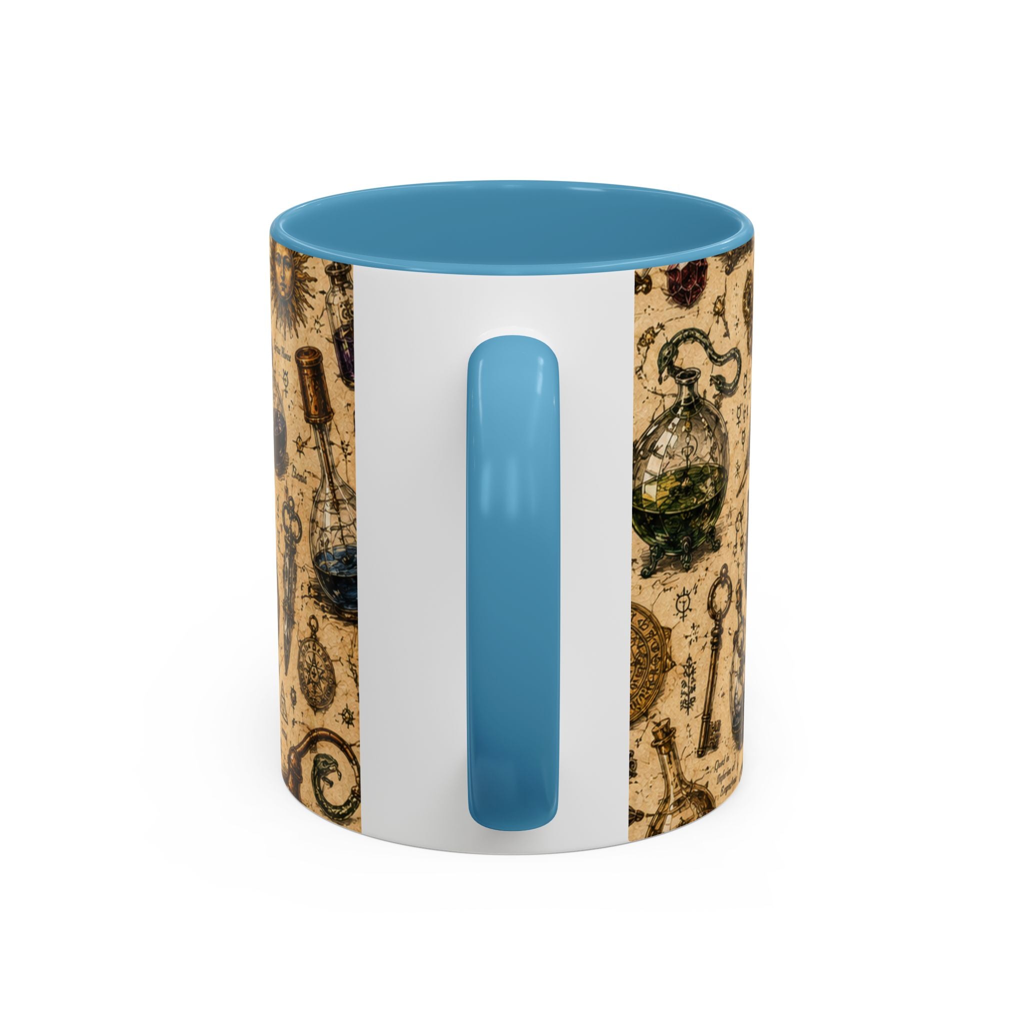 The Alchemist's Cabinet Coffee Mug — Vintage Apothecary Accent Mug (11/15 oz)