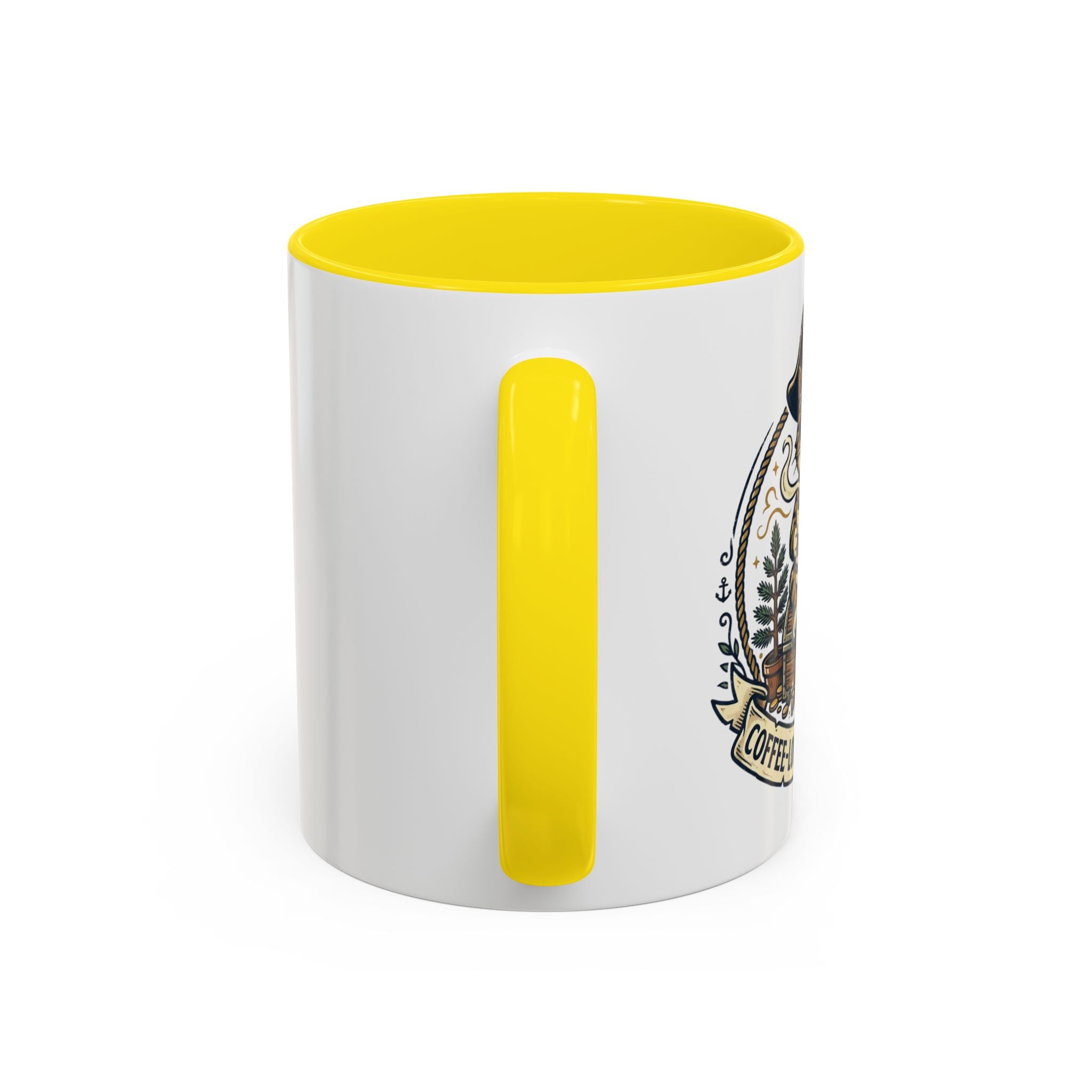Vintage Sailor Anchor Coffee Mug — Nautical Tattoo Accent Mug (11/15oz)