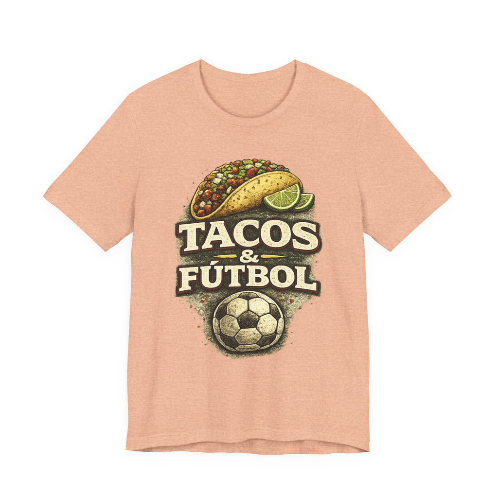 T-Shirt — Tacos & Fútbol Graphic Tee — Soccer Fan Mexican Food Mashup