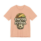 T-Shirt — Tacos & Fútbol Graphic Tee — Soccer Fan Mexican Food Mashup